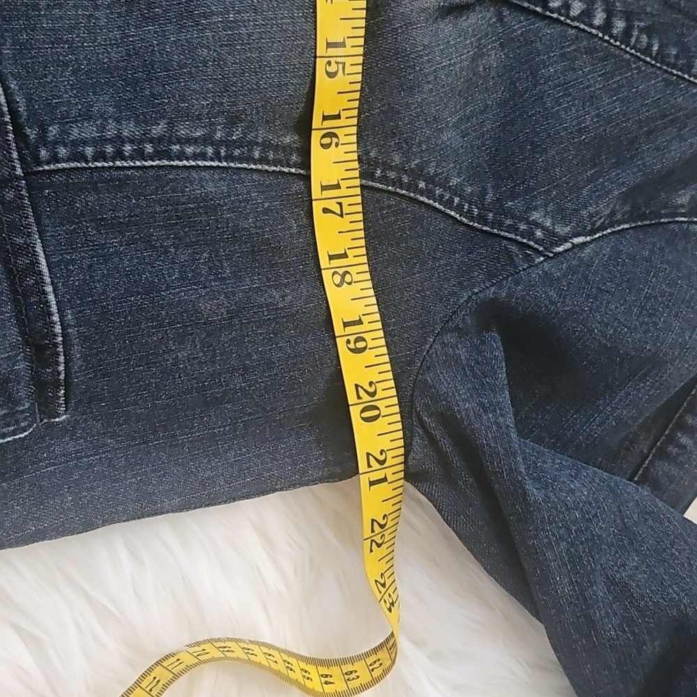 MOTTO Blue Denim Jacket with Shoulder and Yoke Detail - Picture 12 of 16